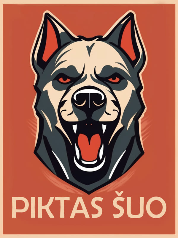 SDXL_09_A_minimalist_2D_side_profile_of_an_angry_dog_with_shar_0