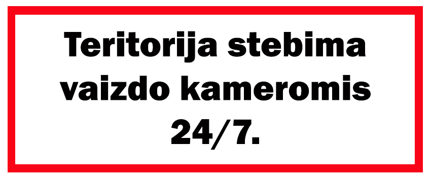 Teritorija stebima vaizdo kameromis