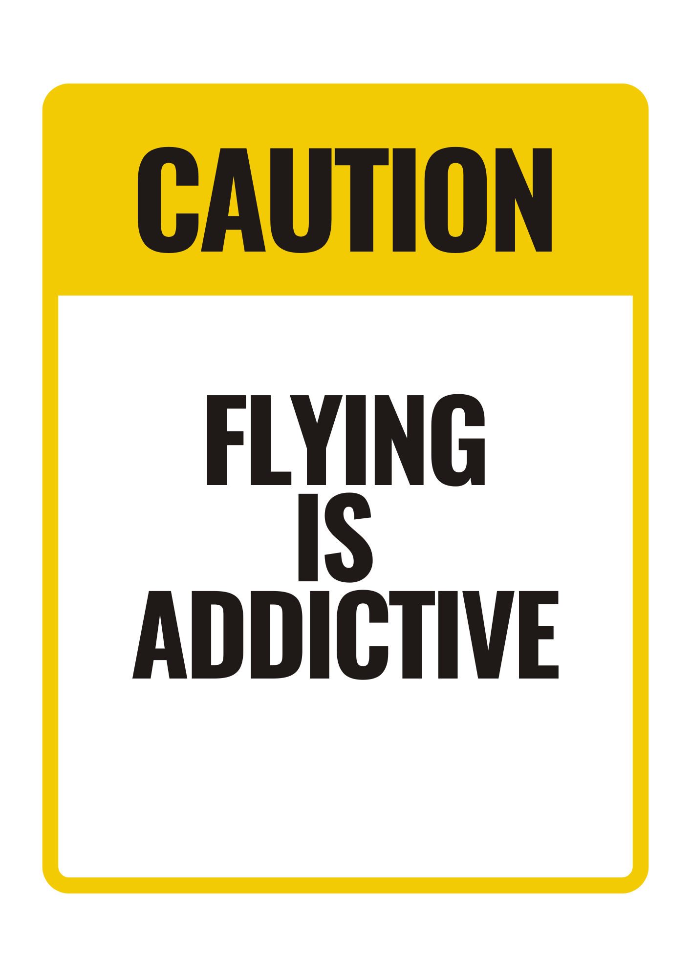 Yellow Black Simple Minimalist Watch Your Step Safety Sign Poster