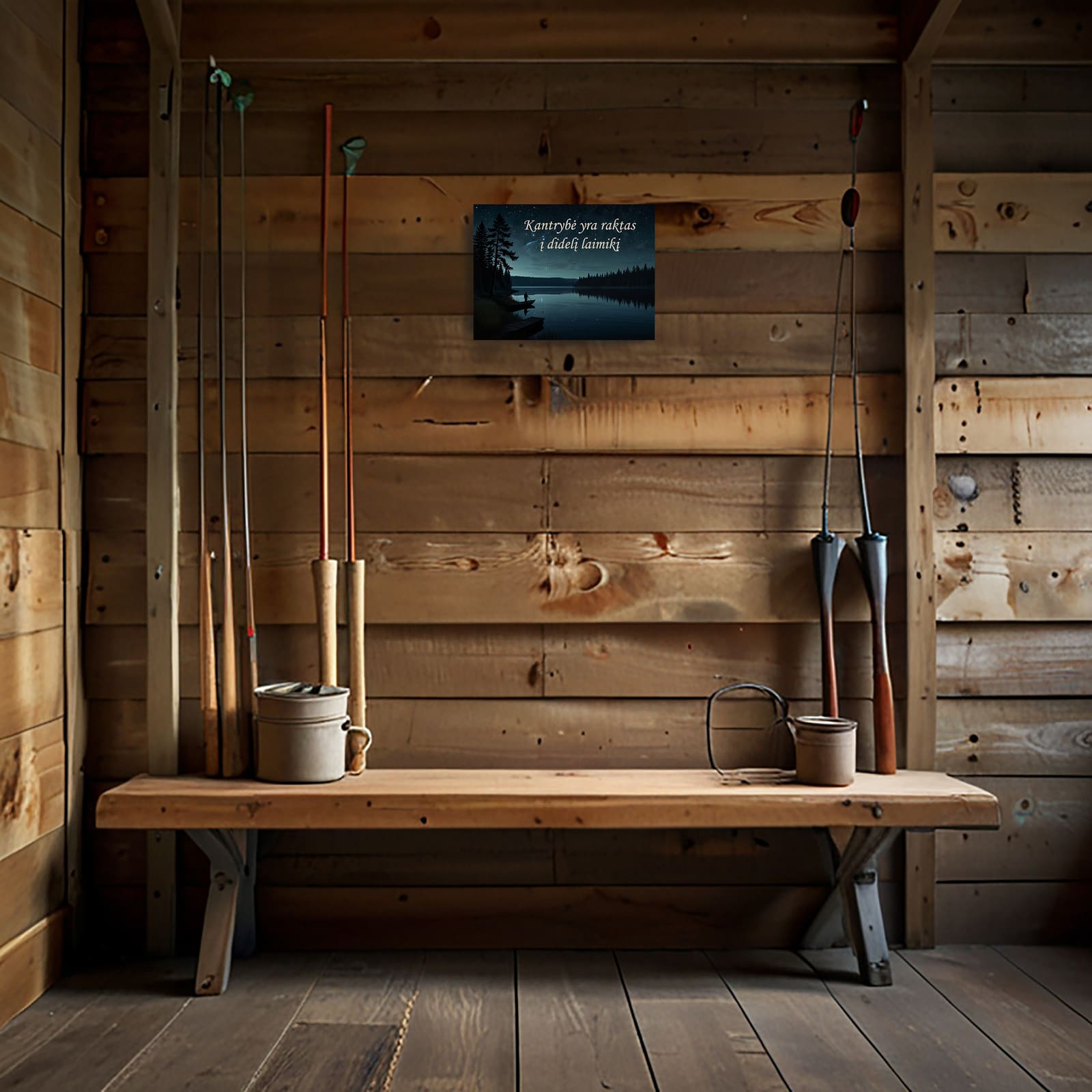 Leonardo_Lightning_XL_Front_view_of_a_wooden_wall_inside_a_fis_3