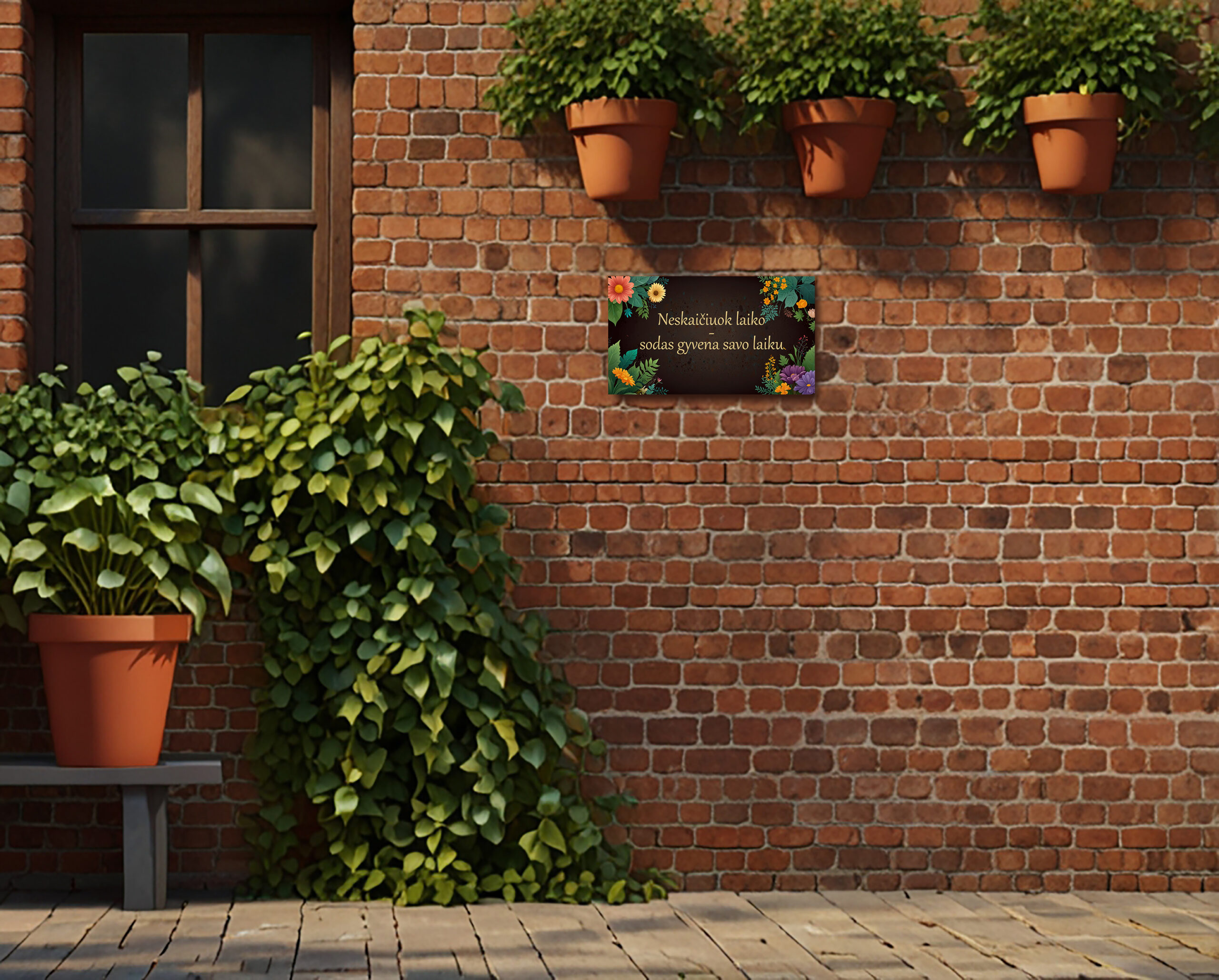 Leonardo_Lightning_XL_Realistic_garden_scene_with_a_red_brick_3