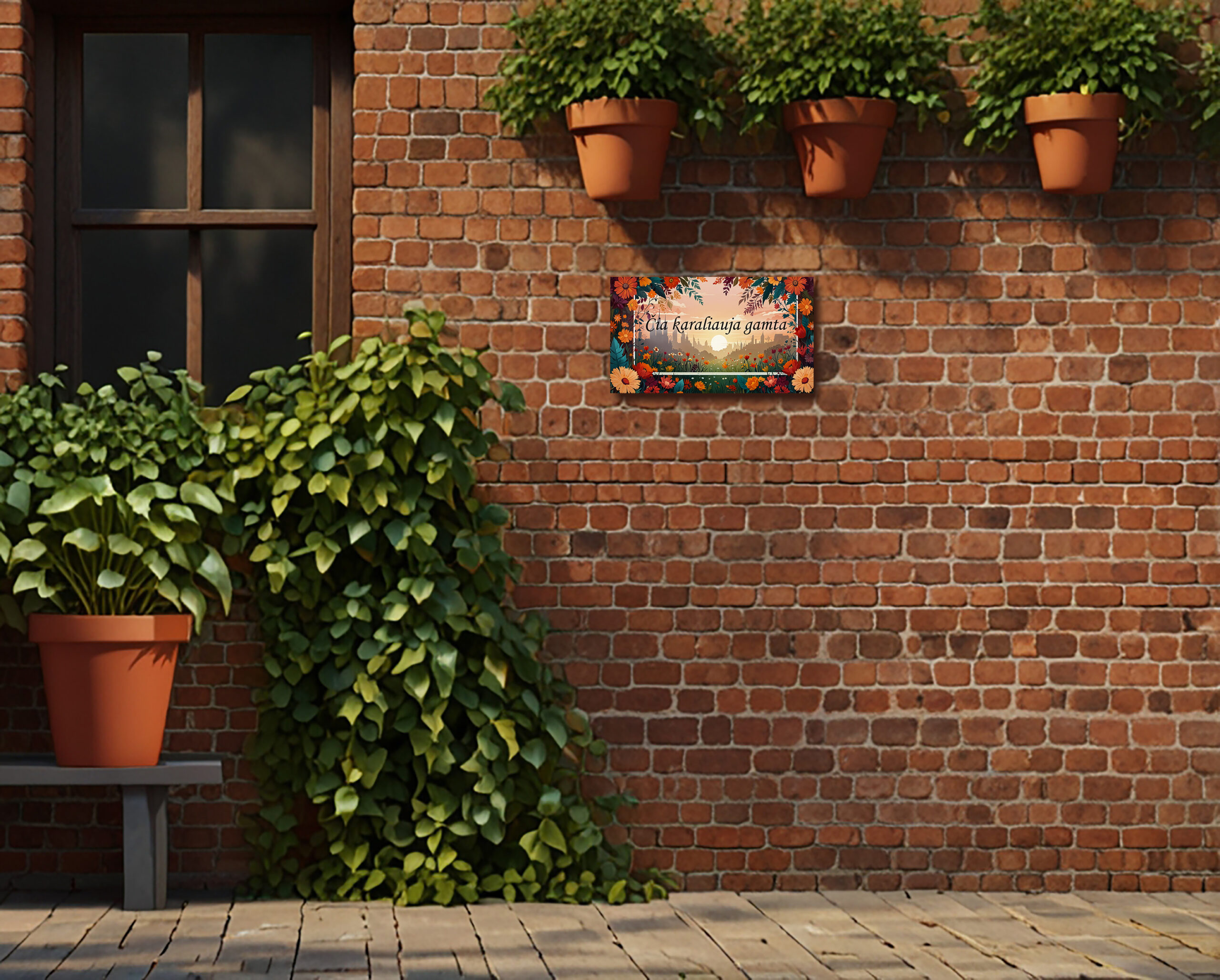 Leonardo_Lightning_XL_Realistic_garden_scene_with_a_red_brick_3hr